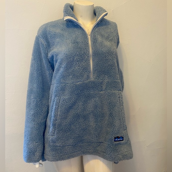 KAVU Snowpack Sweatshirt - Blue - Picture 1 of 9